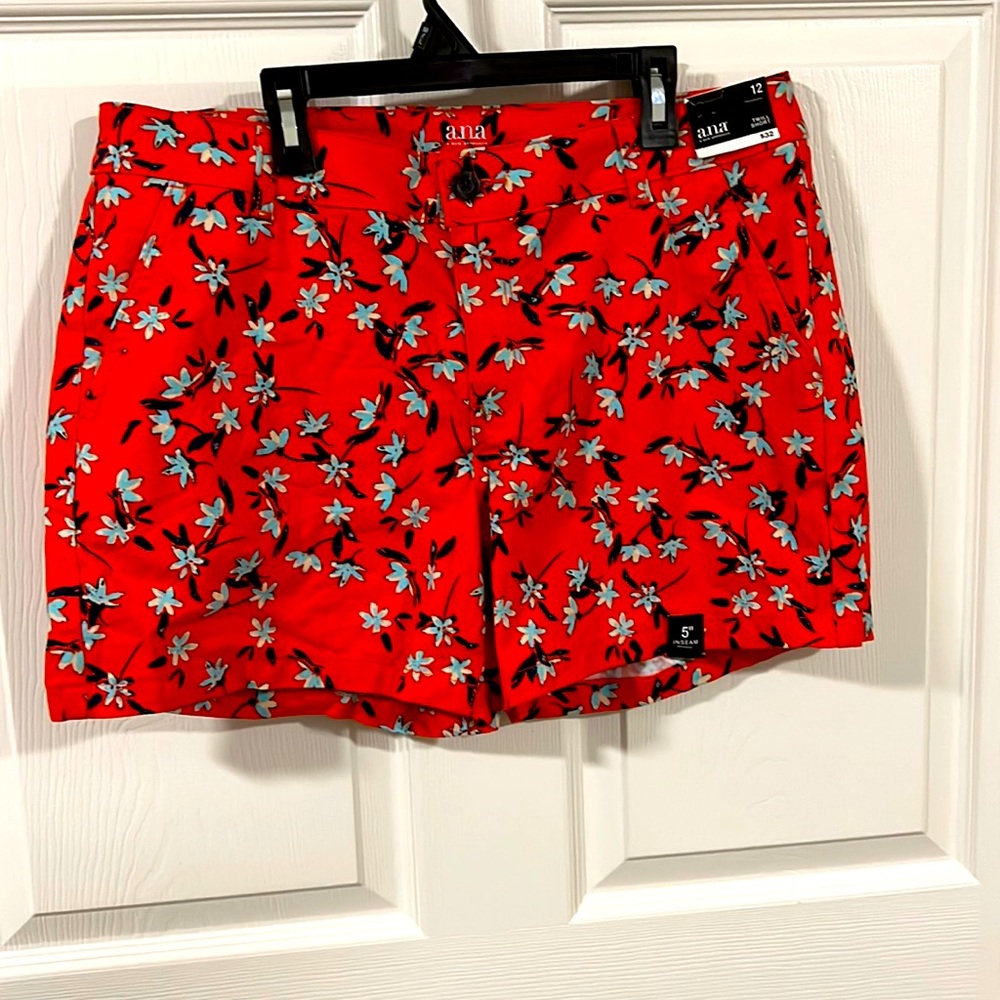 a.n.a Patterned Twill Shorts